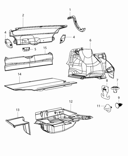 Cover Decklid Interior Trim