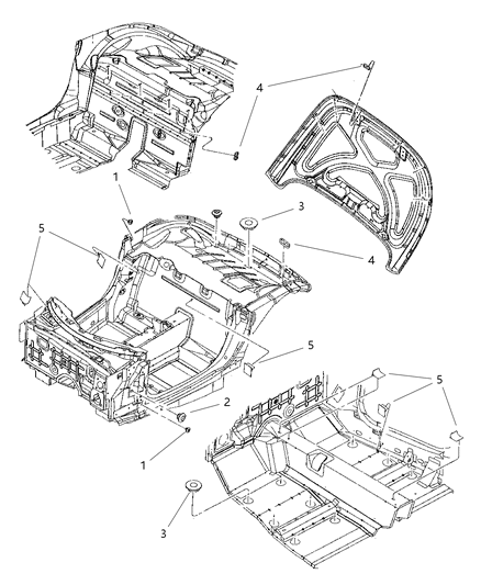 Plug Floor Pan Rubber