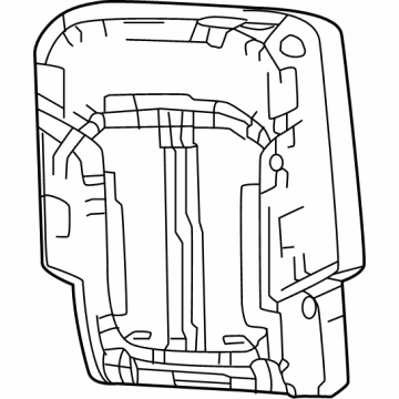 New 2022-2024 Fits Chrysler Wagoneer Cover-Rear Seat Back - Part # 7JB35WUCAC