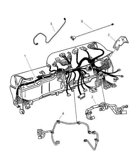 New 2011-2012 Fits Chrysler 1500 Wiring-Jumper - Part # 68068299AA