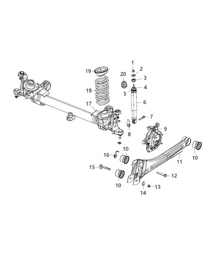 New 2014-2016 Fits Chrysler 2500 Absorber Pkg-Suspension - Part # 68234547AA