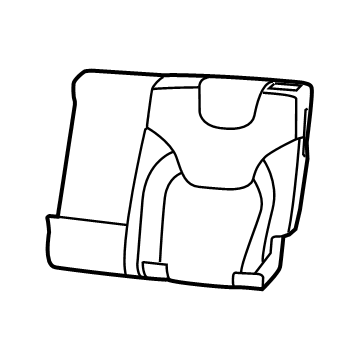 New 2020 Fits Chrysler Grand Cherokee Rear Seat Back Cover - Part # 6ST37RB5AD