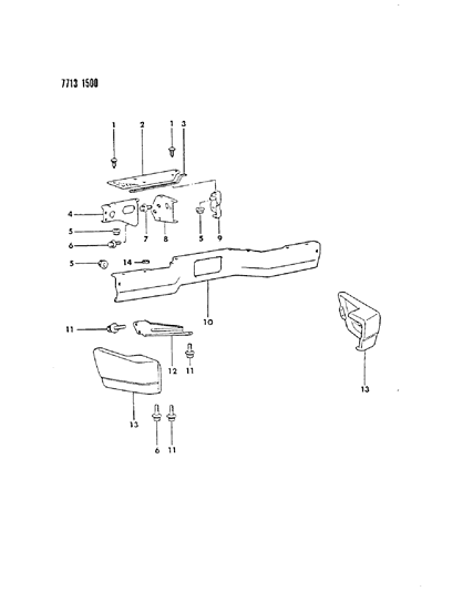 Plate, Bumper, Rear