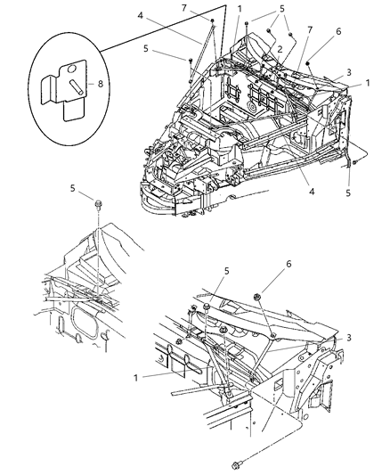 Plate Instrument Panel Support