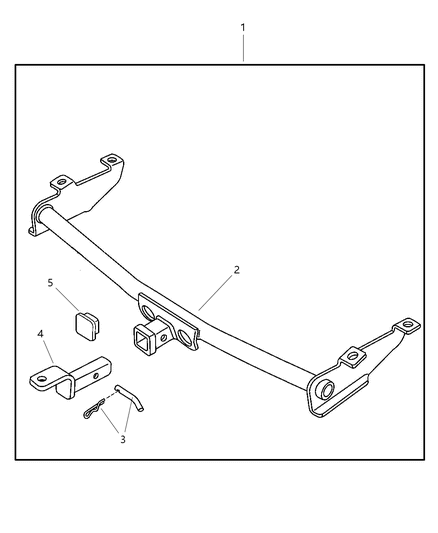 New Fits Chrysler Trailer Tow Cover Kit. - Part # 82208456