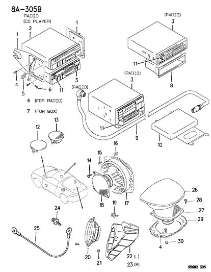 Mitsubishi: Genuine OEM Factory Original, Bracket Audio Equip  - Part #  MB899602