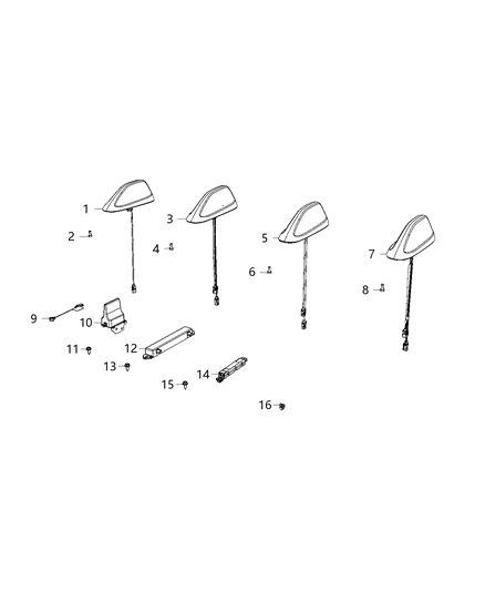Antenna Base Cable And Bracket