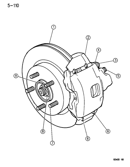 Piston, Boot & Seal Package, Front Caliper 1993-4
