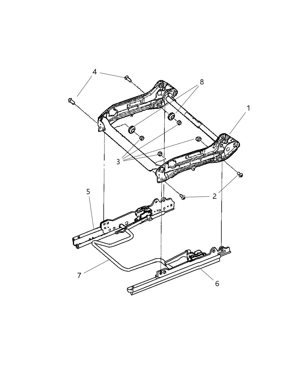Adjuster Manual Seat Includes Towel Bar Pivot Bushing