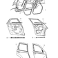 Weatherstrip Front Door Belt Inner