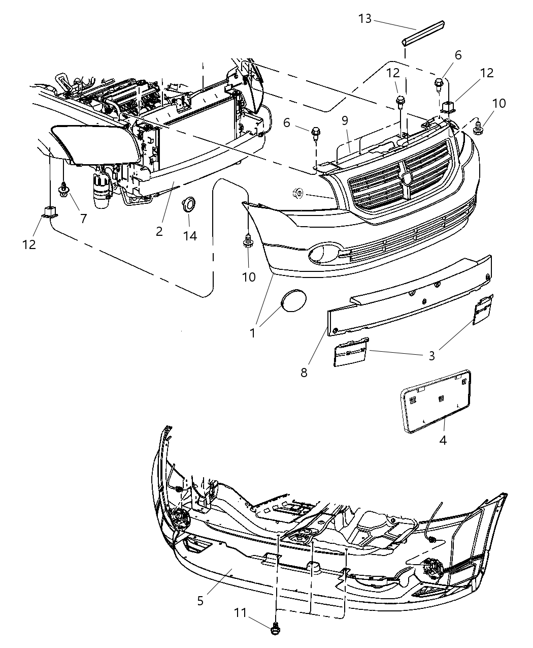 Foam Front Bumper Fascia