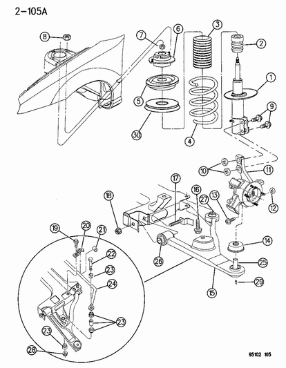 Isolator, Front Spring