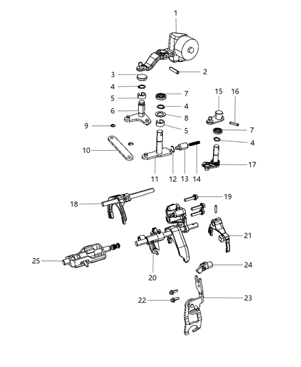 Fork And Rail Assy Manual Transmission