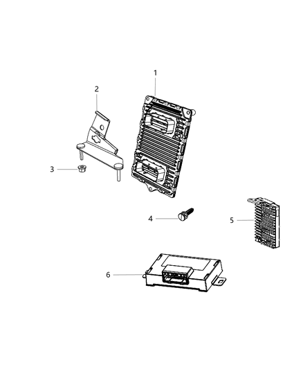 Bracket Engine Control Module