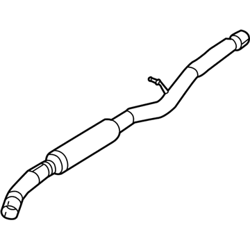 New 2014-2017 Fits Chrysler 1500 Resonator-Exhaust - Part # 68190017AB