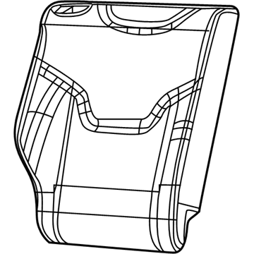 New 2022-2023 Fits Chrysler Caliber, Compass, Patriot Cover-Rear Seat Back - Part # 7JK24DX9AA
