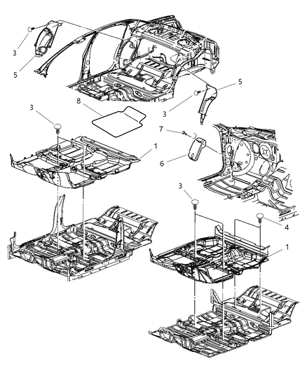 New 2002-2006 Fits Chrysler Stratus Carpet-Full Floor - Part # RC51WL8AJ