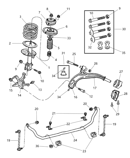 Bearing, Spring Seat