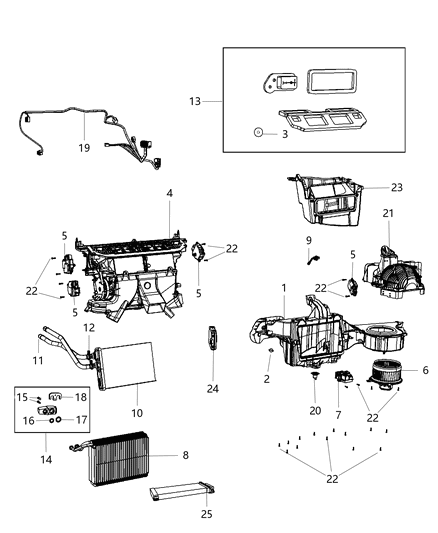 Housing A/C And Heater Includes: Heater Tube Clamp, And Studs.