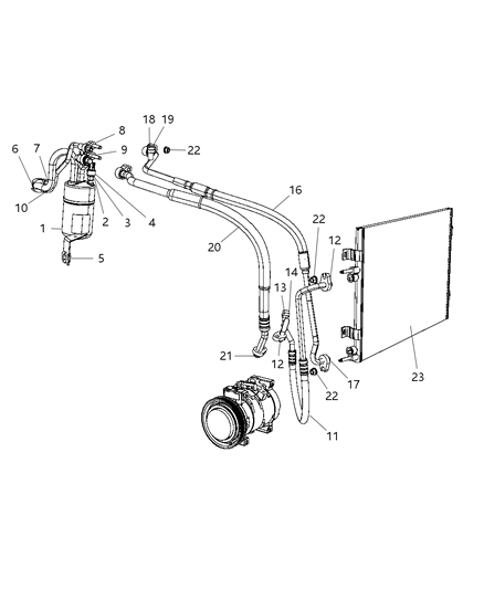 New 2008-2010 Fits Chrysler PT Cruiser Accumulat-Air Conditioning - Part # 68029229AA