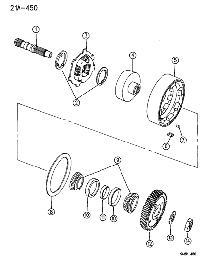 Cup Package, Output Shaft, 63Mm O.D.