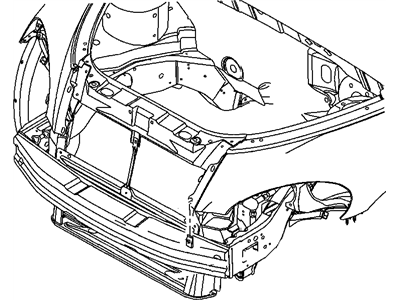 Crossmember Radiator Support, Lower