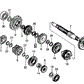 Gear, Mainshaft Third & Fourth (23T & 20T)