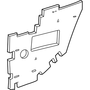 Insulator, Rear Side Door Trim