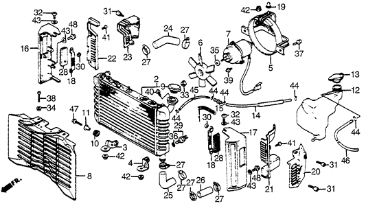 Cover, Fan Motor