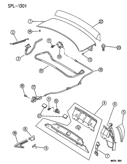 Weatherstrip, Deck Lid