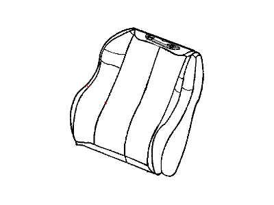 New 2001-2004 Fits Chrysler Grand Cherokee Front Seat Back Cover - Part # WN521T5AA