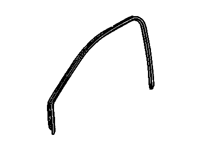 Weatherstrip, Front Door Window Channel