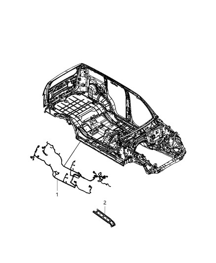 New 2012 Fits Chrysler Liberty Wiring-Body - Part # 68091818AC