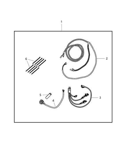 New Fits Chrysler Off Road Wiring Kit - Part # 82210507AD