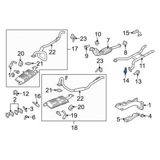 New OEM Rear Exhaust Flange Nut Fits, 2003-2011 Ford Crown Victoria - Part # 391188S441