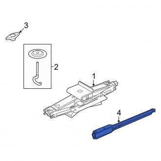 New OEM Wheel Lug Wrench Fits, 2003-2006 Ford Crown Victoria - Part # F8AZ17035AA