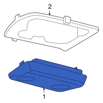 New OEM Upper Overhead Console Fits, 2006-2009 Ford Mustang - Part # 7R3Z63519A70BB