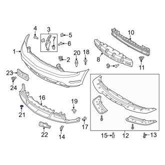 New OEM Valance Panel Cap Fits, 2012 Ford Mustang - Part # W714104S300