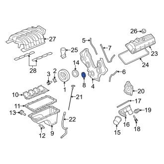 New OEM Rear Engine Crankshaft Seal Fits, 2010 Ford Mustang - Part # F65Z6310A