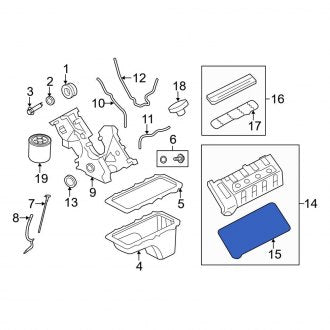 New OEM Upper Engine Valve Cover Gasket Fits, 2005-2006 Ford GT - Part # F7LZ6P069AA