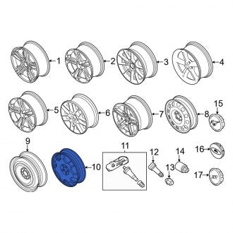 New OEM Wheel Fits, 2012-2014 Ford Mustang - Part # CR3Z1007A