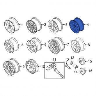 New OEM Wheel Fits, 2013-2014 Ford Mustang - Part # DR3Z1007K