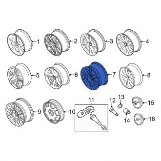 New OEM Wheel Fits, 2013-2014 Ford Mustang - Part # DR3Z1007H