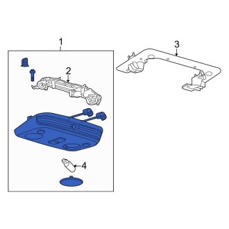 New OEM Upper Overhead Console Fits, 2010-2012 Ford Mustang - Part # AR3Z63519A70AB