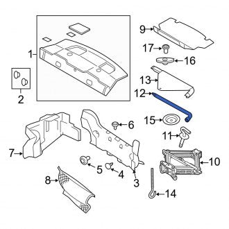 New OEM Wheel Lug Wrench Fits, 2005-2014 Ford Mustang - Part # 4R3Z17032AA