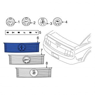 New OEM Rear Deck Lid Finish Panel Fits, 2013 Ford Mustang - Part # DR3Z63423A42FA
