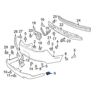 New OEM Valance Panel Nut Fits, 2010-2012 Ford Mustang - Part # N802539S439