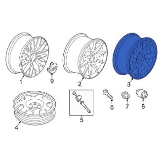 New OEM Wheel Fits, 2015-2019 Ford Mustang - Part # FR3Z1007W