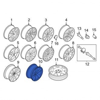 New OEM Wheel Fits, 2015-2020 Ford Mustang - Part # FR3Z1007K