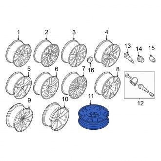 New OEM Wheel Fits, 2015-2020 Ford Mustang - Part # FR3Z1007L